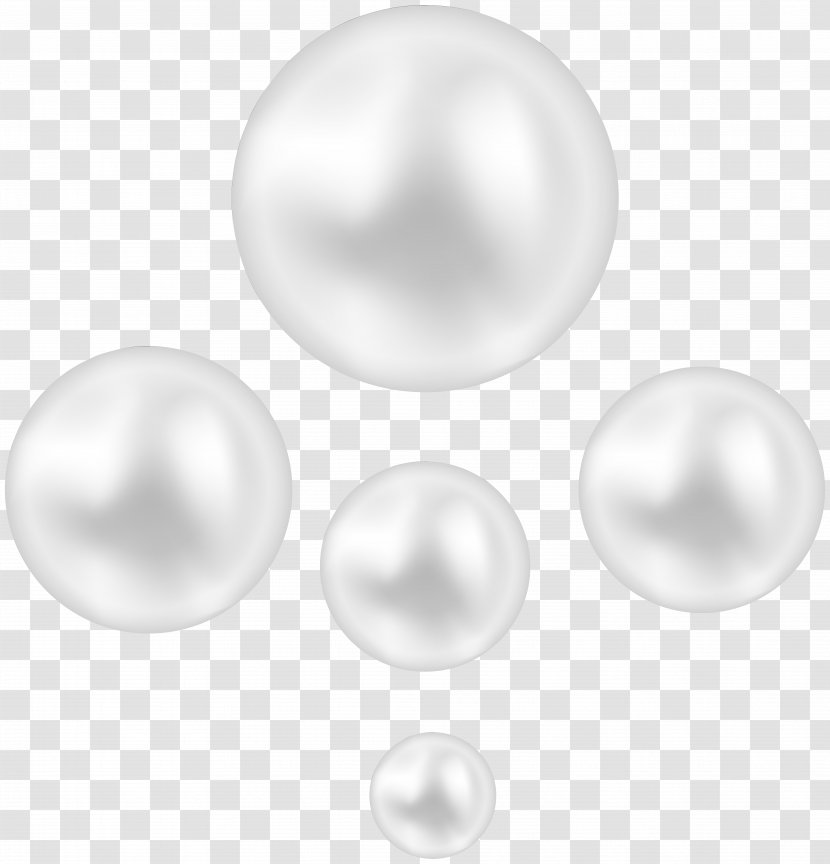Pearl Black And White Material Body Piercing Jewellery - Pearls Transparent Clip Art Image Transparent PNG