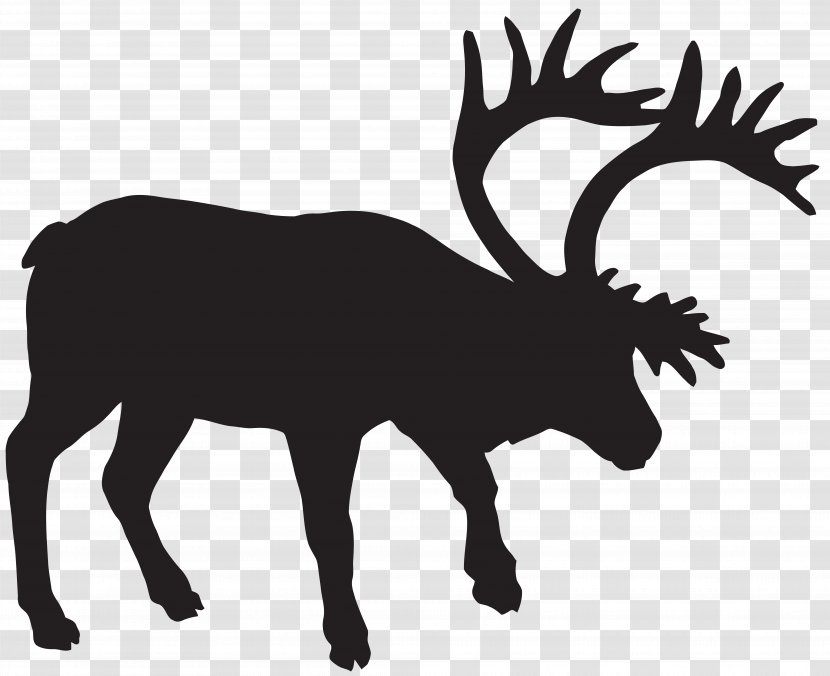Deer Silhouette Muskox - Pack Animal - MOOSE Transparent PNG