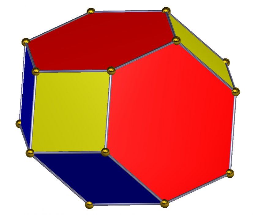 Elongated Dodecahedron Truncated Octahedron Square Truncation - Edge - Face Transparent PNG