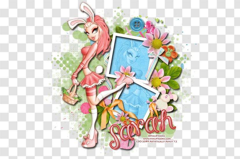 Floral Design Vertebrate Easter Bunny - Rabbit Transparent PNG