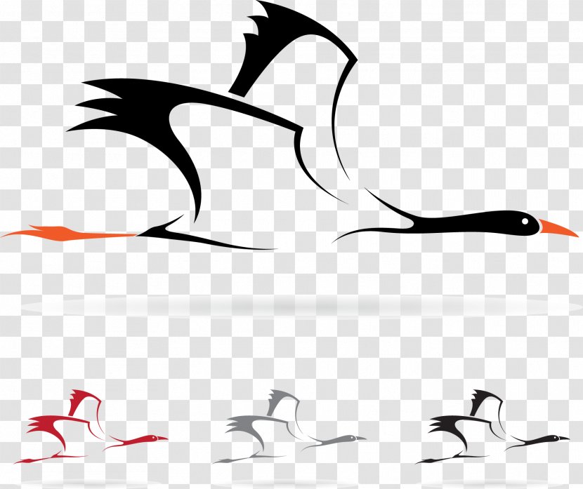 Bird Stork Royalty-free Clip Art - Vector Crane Transparent PNG