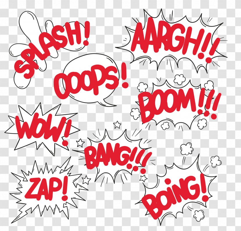 Speech Balloon Comics Onomatopoeia - Silhouette - Explosion Cloud Dialog Transparent PNG