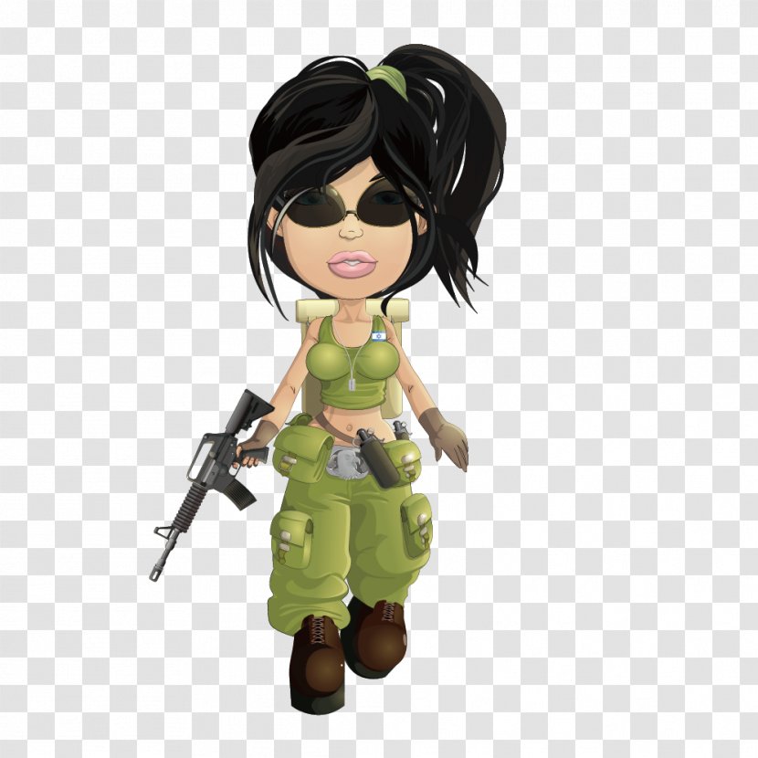 Soldier Military Female Royalty-free - Vision Care - Soldiers With Guns Transparent PNG