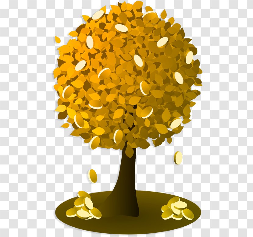 Clip Art Yellow Tree Woody Plant - Smile Flower Transparent PNG