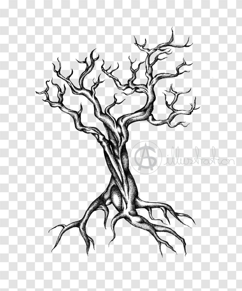 Yggdrasil Drawing Asgard Twig World Tree - J%c3%b6rmungandr Transparent PNG