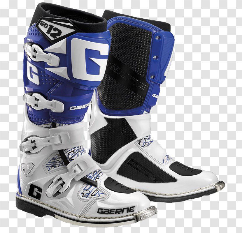 Motorcycle Boot White Blue Transparent PNG