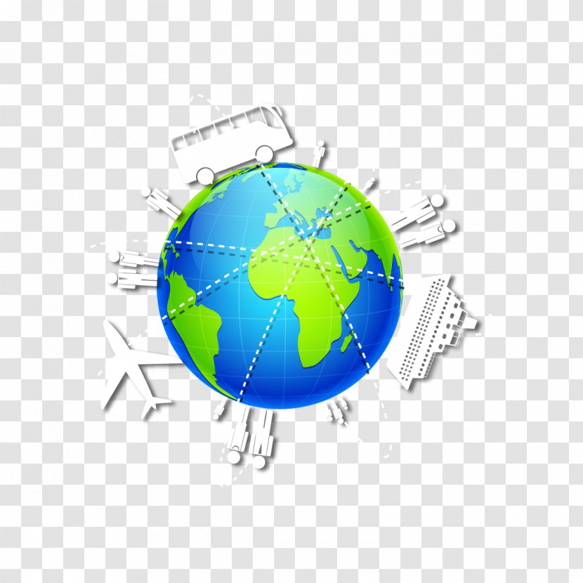 Infographic Travel Tourism - Globe - Vector Vehicle And The Earth Transparent PNG