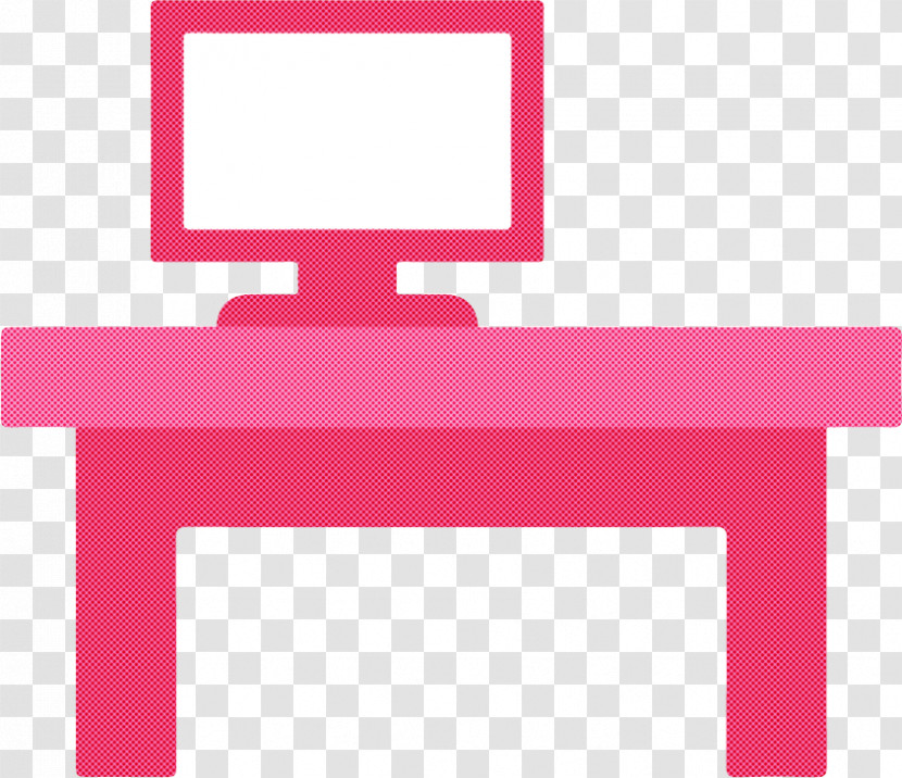 Table Desk Furniture Computer Desk Cartoon Transparent PNG