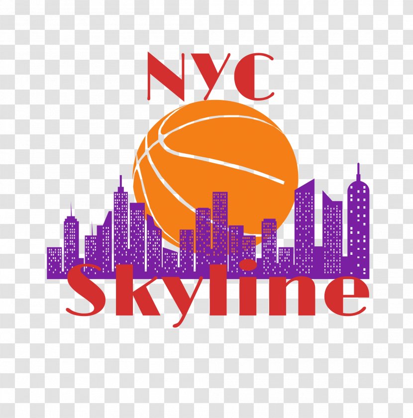 New York City Skyline Basketball Jamaica National Team Court Queens College Knights Women's - Logo Transparent PNG