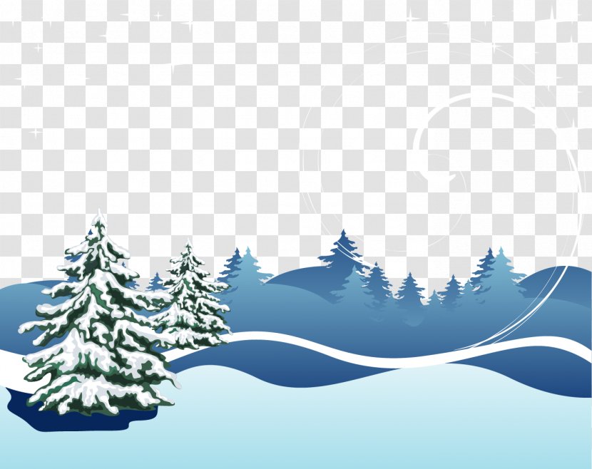 Christmas Elf Winter Eve - Love - Vector Hand-painted Outdoor Scenery Transparent PNG