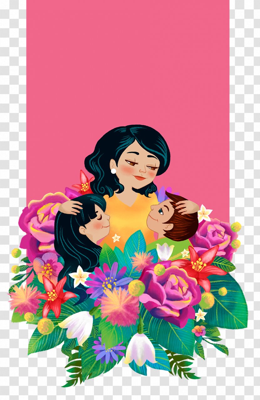 Floral Design Flower Bouquet Illustration Av Villas - Flowering Plant - Feliz Dia De Las Madres Transparent PNG