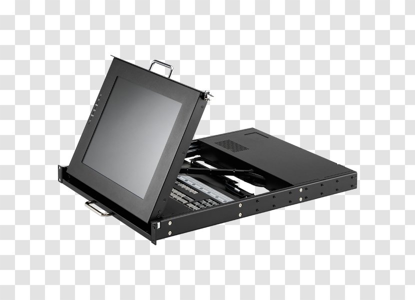 Laptop Computer Keyboard KVM Switches 19-inch Rack Monitors Transparent PNG