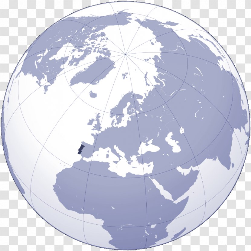 Globe Austria-Hungary Orthographic Projection In Cartography Map - World - Of Portugal Transparent PNG
