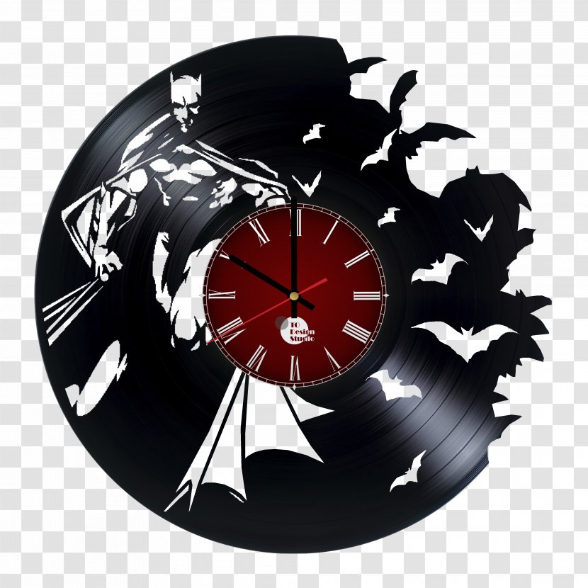 Batman: Dark Victory Phonograph Record Clock - Batman Transparent PNG