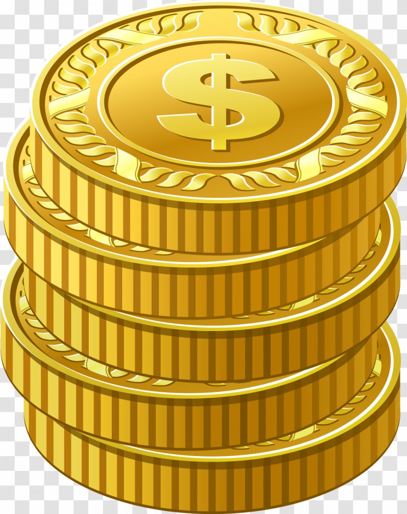 Gold Coin Money - Material - Coins Transparent PNG