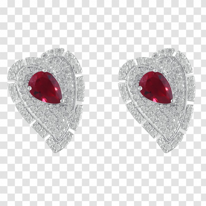 Earring Ruby Jewellery Charms & Pendants Gemstone - Birth Socks Transparent PNG