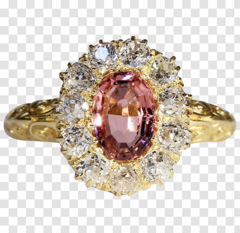 Ring Gemstone Jewellery Sapphire Ruby - Sparkling Diamond Transparent PNG