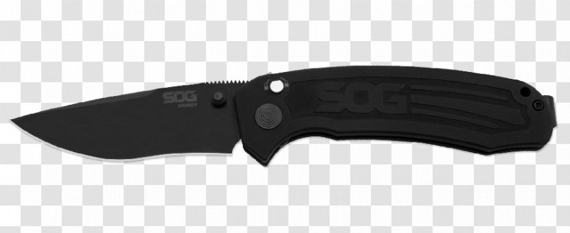 Hunting & Survival Knives Utility Bowie Knife SOG Specialty Tools, LLC - Cold Weapon - Black Cutlery Product Transparent PNG