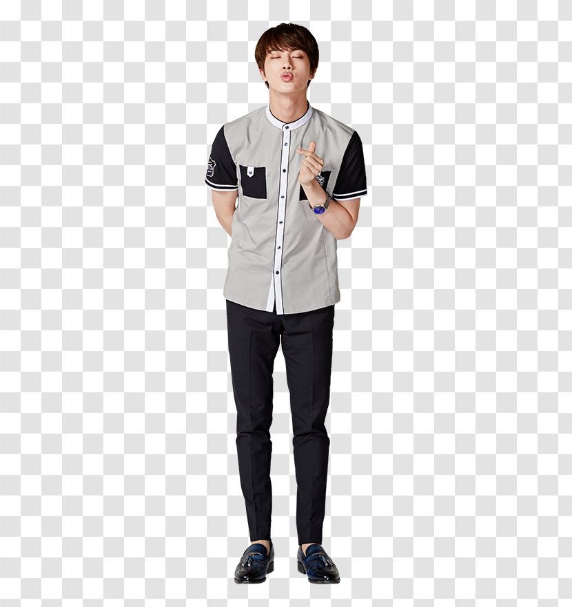 BTS School Uniform GFriend Hoodie - Jin Transparent PNG