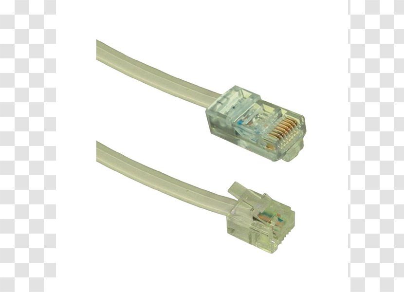 RJ-11 8P8C Telephone Plug Registered Jack Category 5 Cable - Rj 45 Transparent PNG