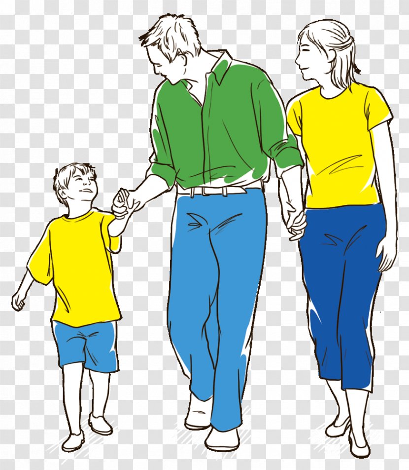 Cartoon Drawing Illustration - Man - Family Transparent PNG