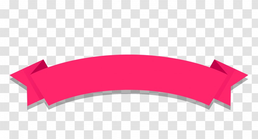 Banner Icon - Magenta - Red Simple Silk Belt Packaging Effect Elements Transparent PNG