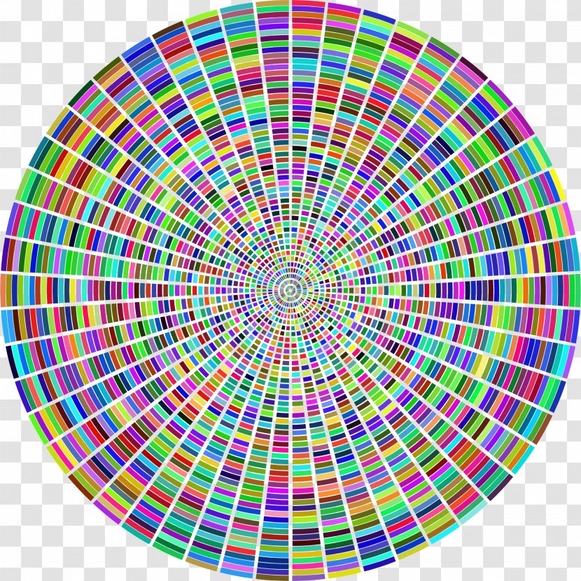 Rectangle Color Shape Circle Hypnosis - Point - Magic Transparent PNG