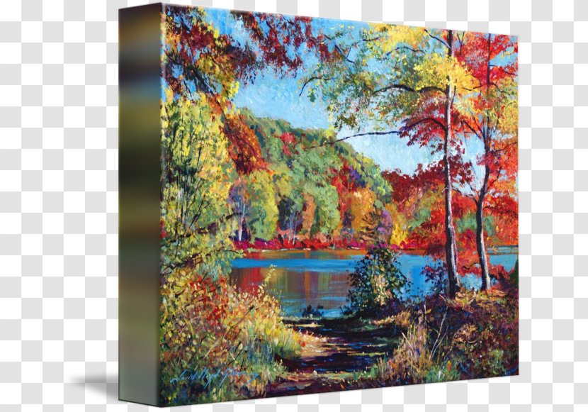 Painting Acrylic Paint Gallery Wrap Landscape - Canvas Transparent PNG