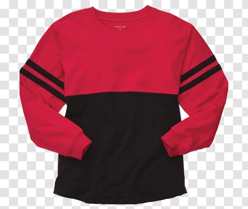 Long-sleeved T-shirt Jersey Clothing - T Shirt - Red Billboard Transparent PNG