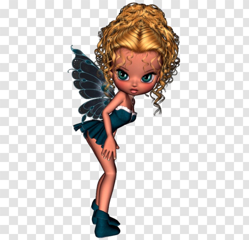 Fairy Brown Hair Cartoon Figurine - Hadas Transparent PNG