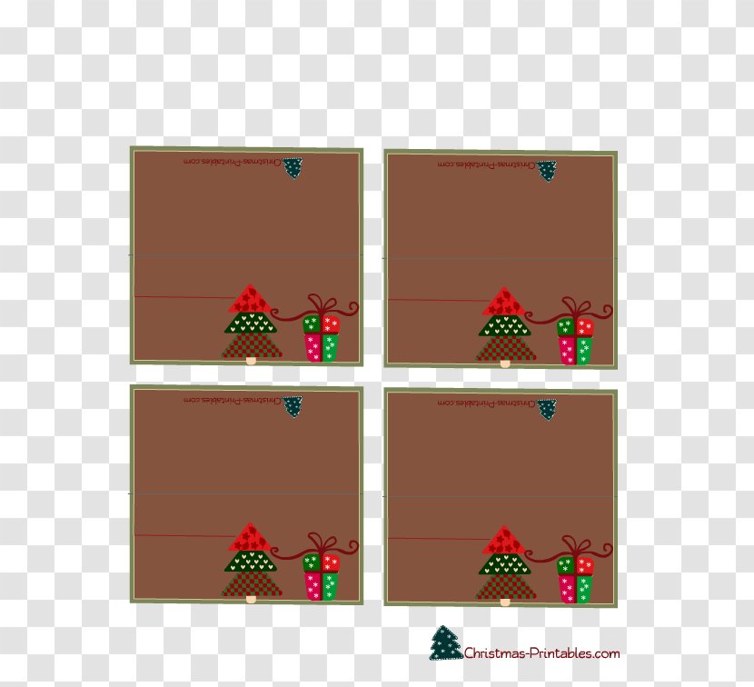 Place Cards Christmas Ornament Tree Gift - Party - Creative Holiday Transparent PNG