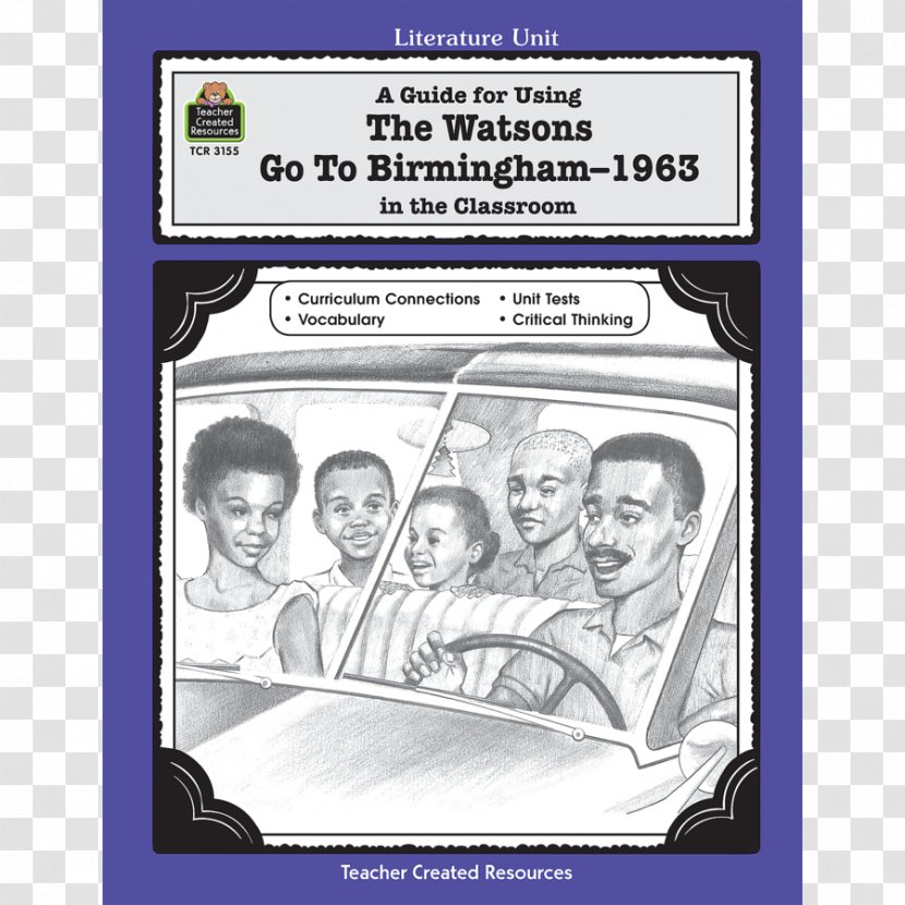 The Watsons Go To Birmingham – 1963 Reading Guide E-book Fiction - Paper Product - Book Transparent PNG