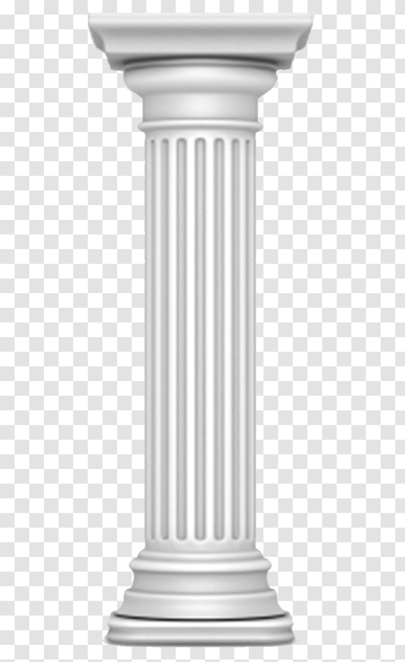Column Doric Order Ancient Roman Architecture Classical Ionic - Photography Transparent PNG