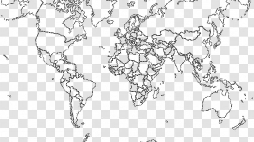 World Map Coloring Book Geography - Tree Transparent PNG