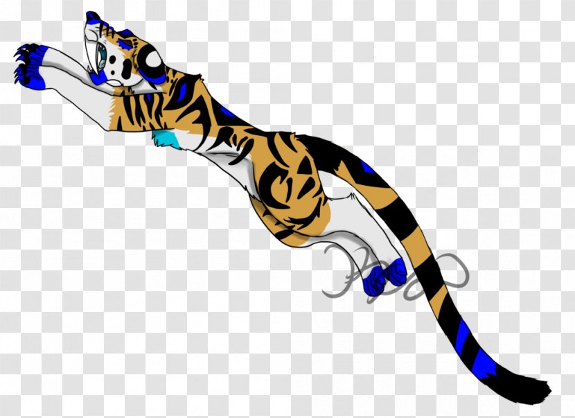 Cat Reptile Tail Mammal Clip Art - Tiger Jump Transparent PNG