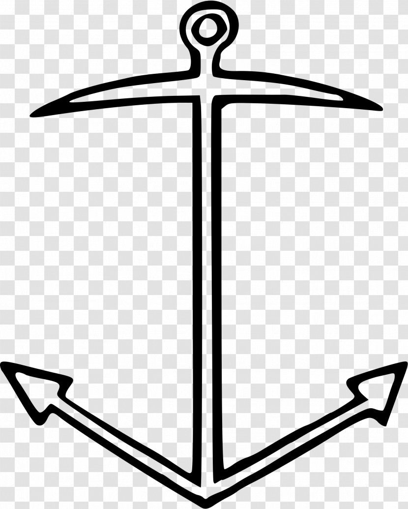 Line Art Clip - Public Domain - Anchor Transparent PNG