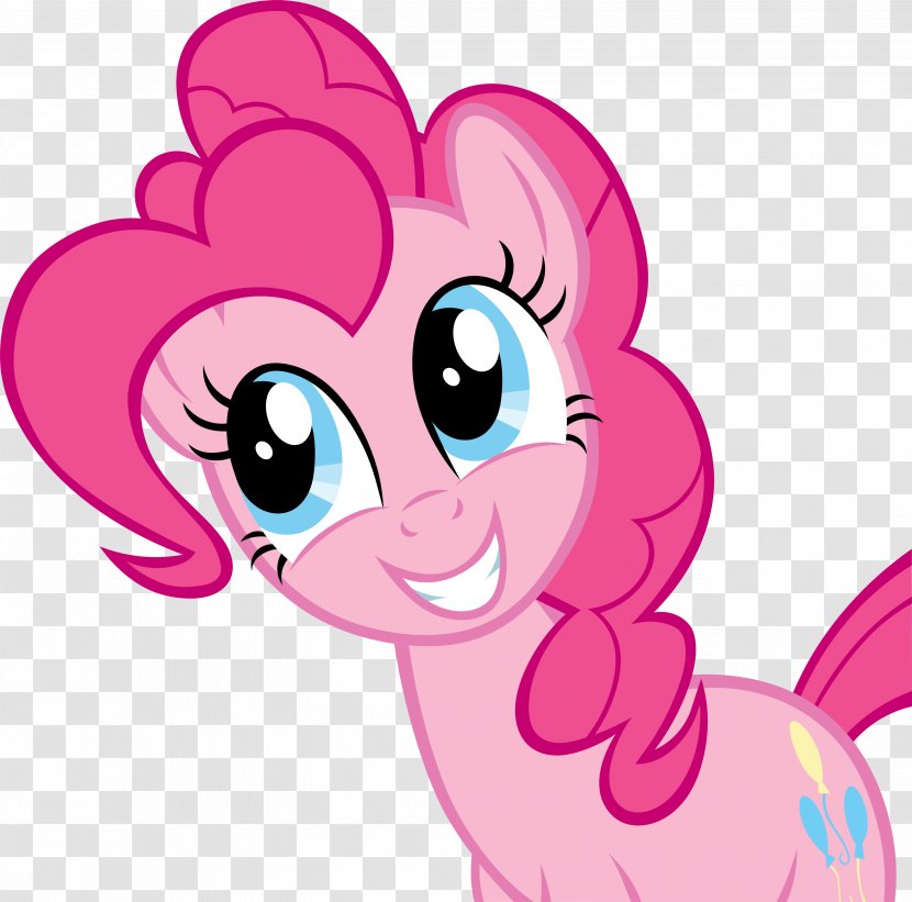 Pinkie Pie Pony Rarity Rainbow Dash Applejack - Heart - Vector Transparent PNG