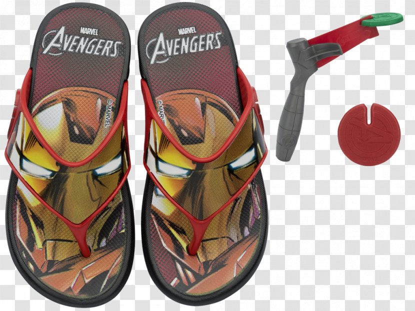 Flip-flops Slipper Iron Man Sandal - Footwear Transparent PNG