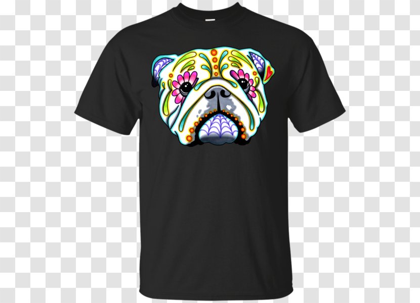 T-shirt Calavera Bulldog Hoodie Day Of The Dead - Top Transparent PNG