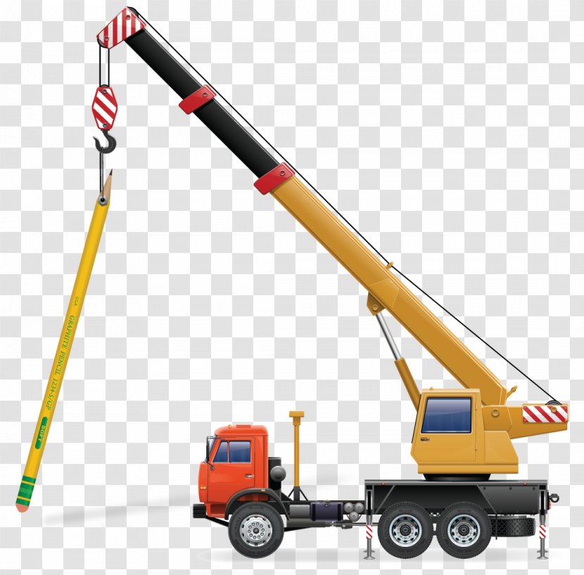 Architectural Engineering Mobile Crane Heavy Machinery - Construction Equipment Transparent PNG