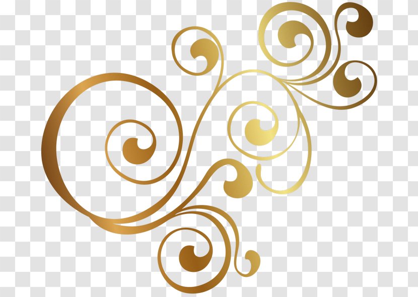 Ornament Clip Art Golden Spiral Image - Jewellery - Gold Transparent PNG