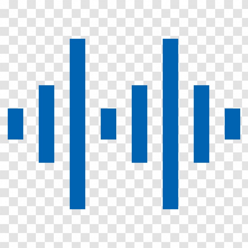 Digital Audio WAV Sound Signal - Blue - Megaphone Transparent PNG