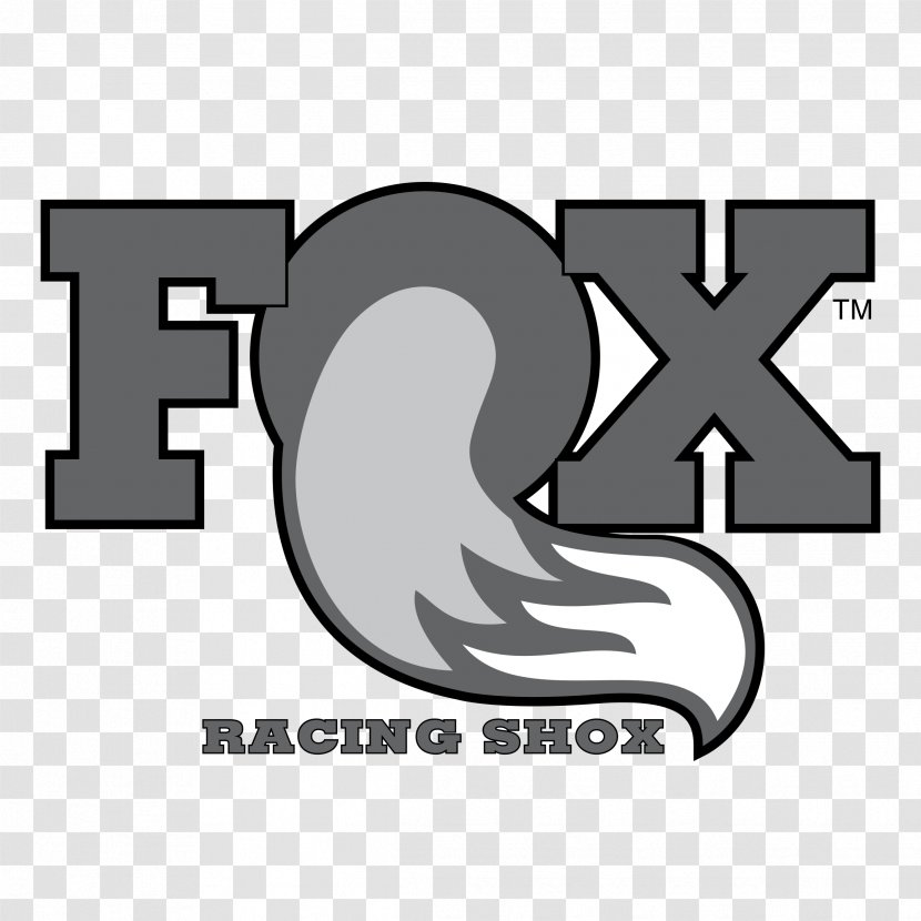 Fox Racing Shox Logo - Black And White - Art Transparent PNG