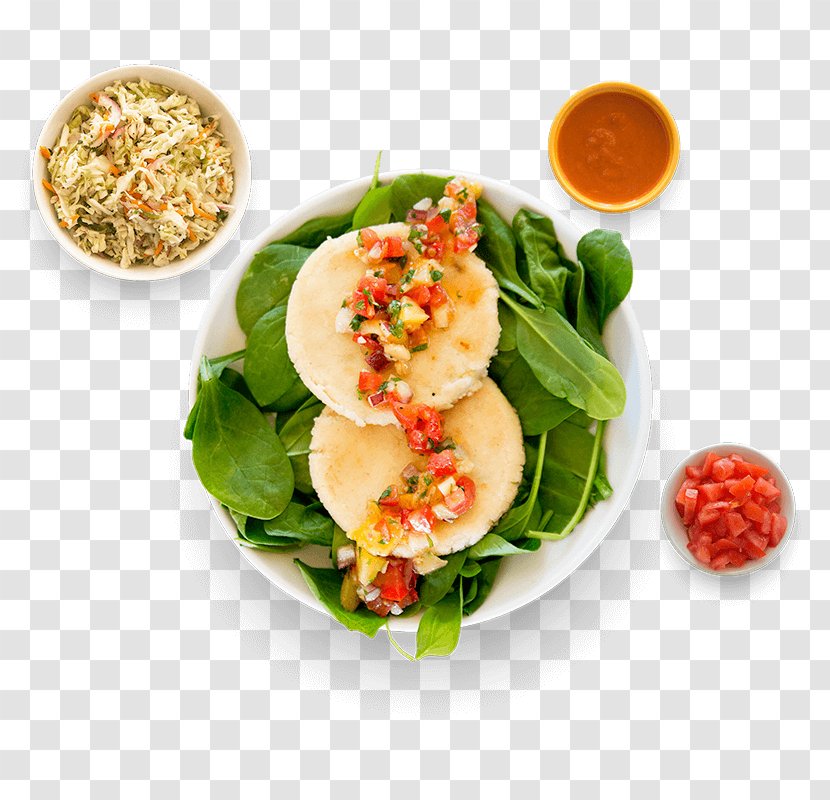 Pupusa Asian Cuisine Spinach Salad Food Vegetarian - Green Chili Transparent PNG