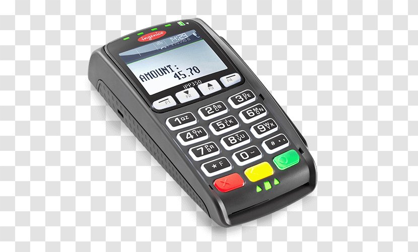 PIN Pad EMV Point Of Sale Ingenico Contactless Payment - Telephony - Credit Card Transparent PNG