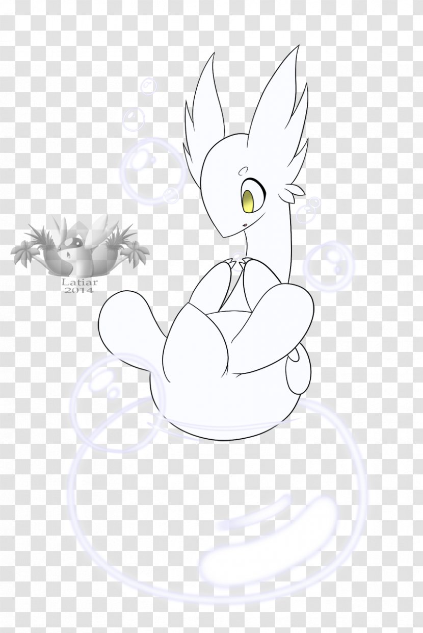 Whiskers Cat Hare Illustration Sketch - Frame - Shiny Mew Pokemon Go Transparent PNG