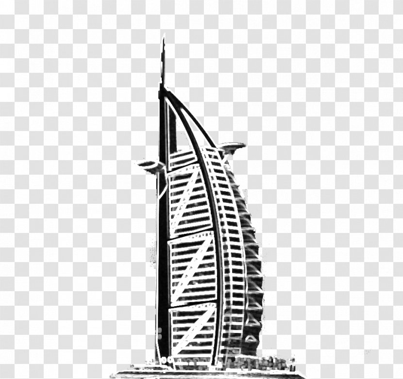 Burj Al Arab Jumeirah Khalifa Hotel Image - Peninsula Clip Art Arabs Transparent PNG