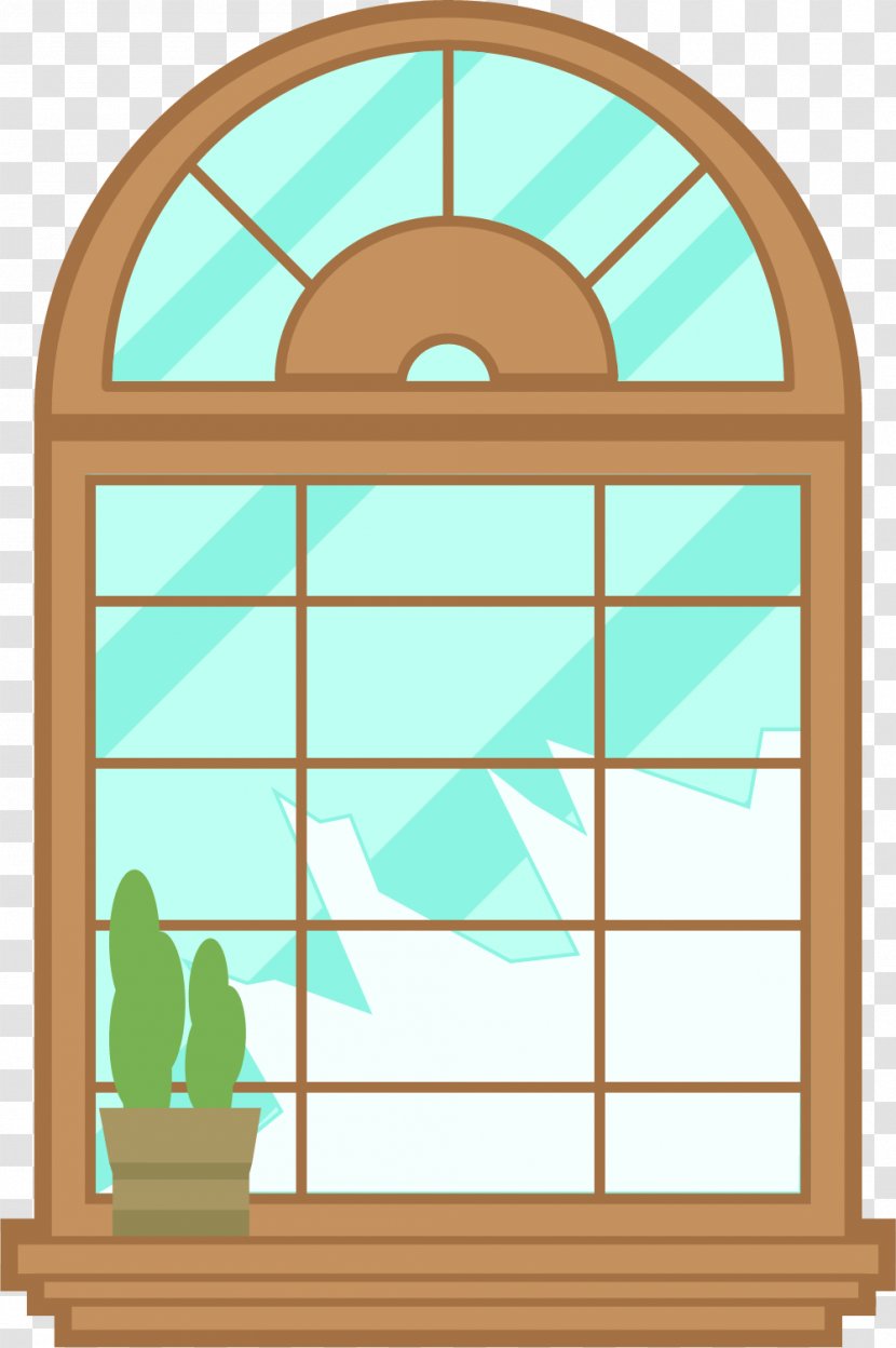 Casement Window Glass - Rectangle - Sky Blue Windows Transparent PNG