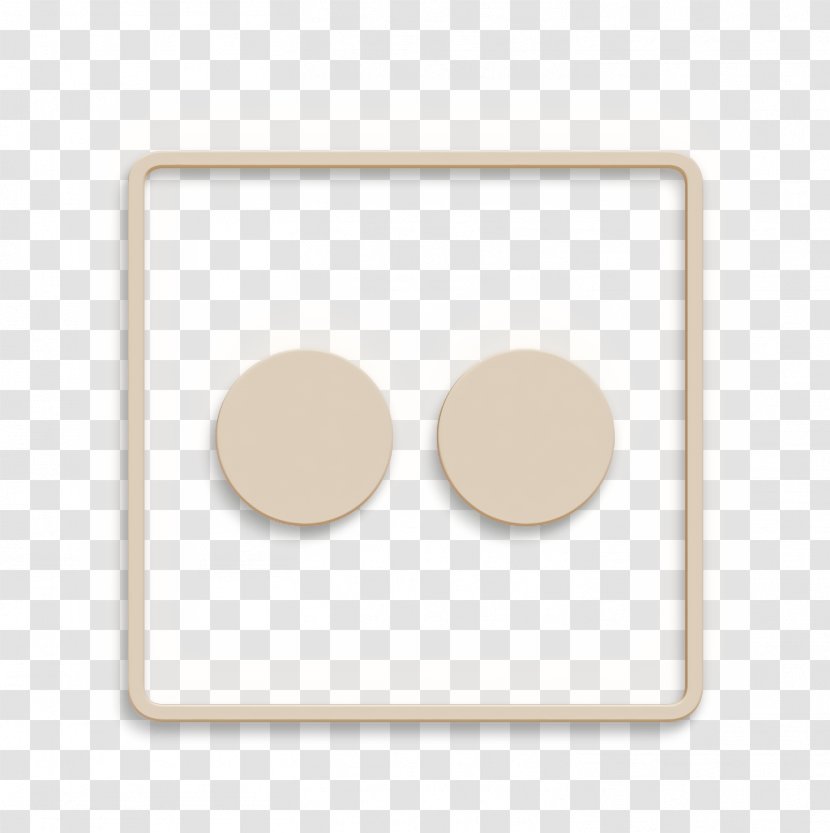 Circle Icon - Flickr - Beige Transparent PNG