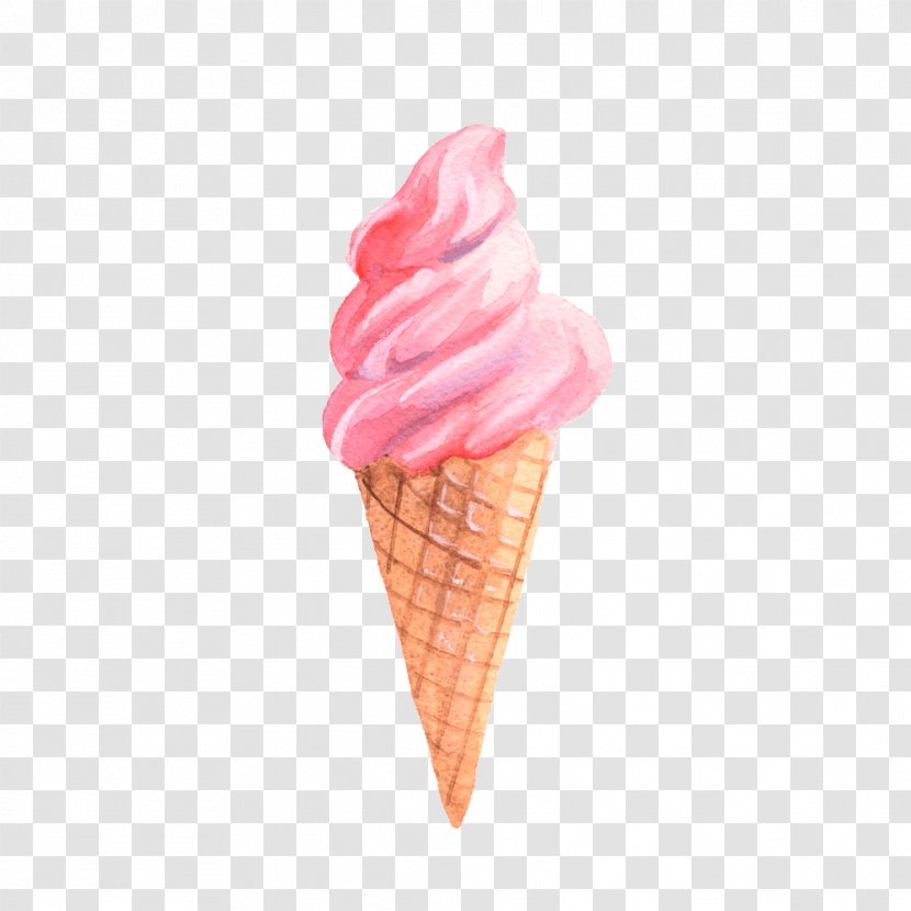 Ice Cream - Frozen Dessert - Gelato Cone Transparent PNG